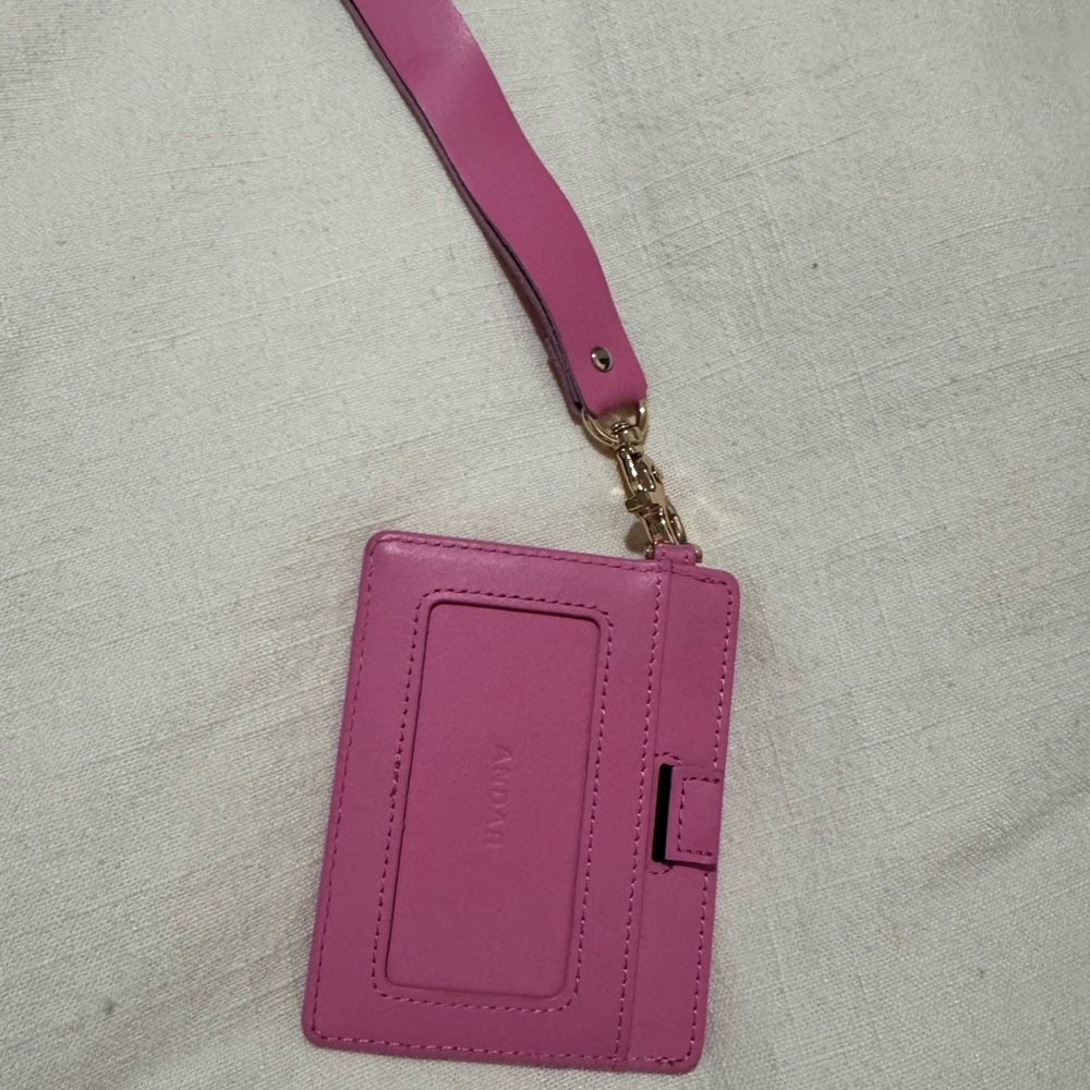 Pink Key & Card Holder